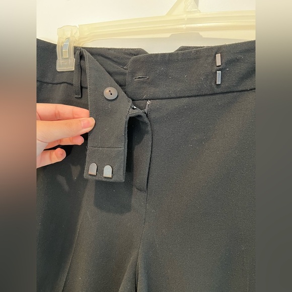 Ann Taylor High Rise Wide Leg Black Capris Size 8 Petite - Picture 6 of 11